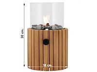 Cosi cosiscoop timber round teak gas lantaarn (4x) - afbeelding 2 van  4