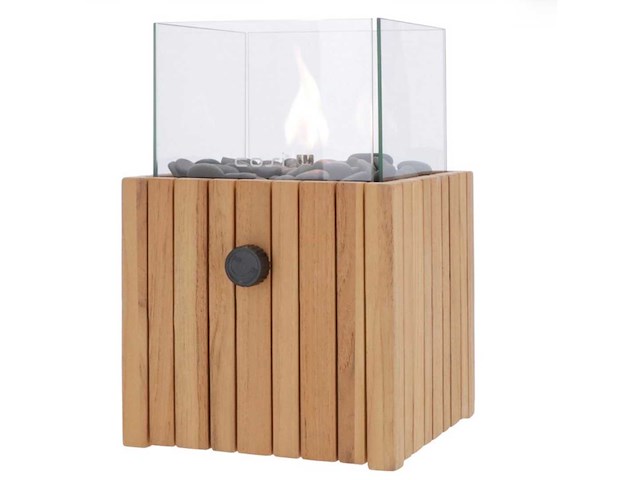 Cosi cosiscoop timber square teak gas lantaarn (4x) - afbeelding 3 van  4
