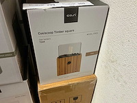 Cosi cosiscoop timber square teak gas lantaarn (4x) - afbeelding 4 van  4