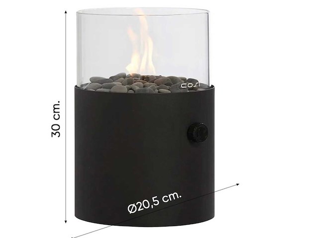 Cosi cosiscoop xl black gas lantaarn (4x) - afbeelding 2 van  4