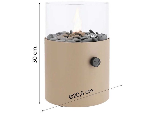 Cosi cosiscoop xl sandy beige gas lantaarn (5x) - afbeelding 1 van  3