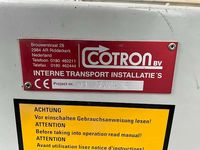 Cotron ventilatie rollenopvoerbaan - afbeelding 6 van  14