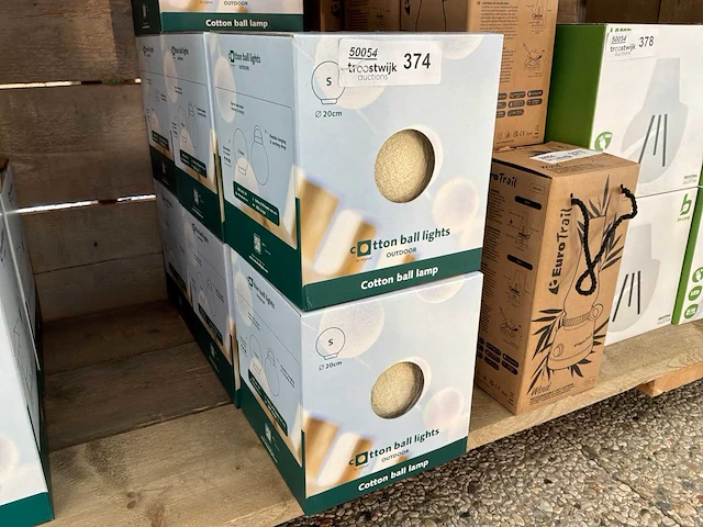 Cotton ball lamp (4x) - afbeelding 1 van  3