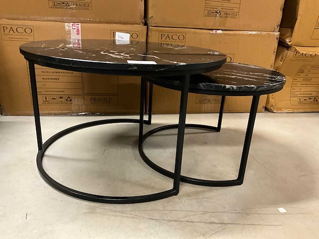 Cotton salontafelset van 2 (4x) - afbeelding 1 van  15