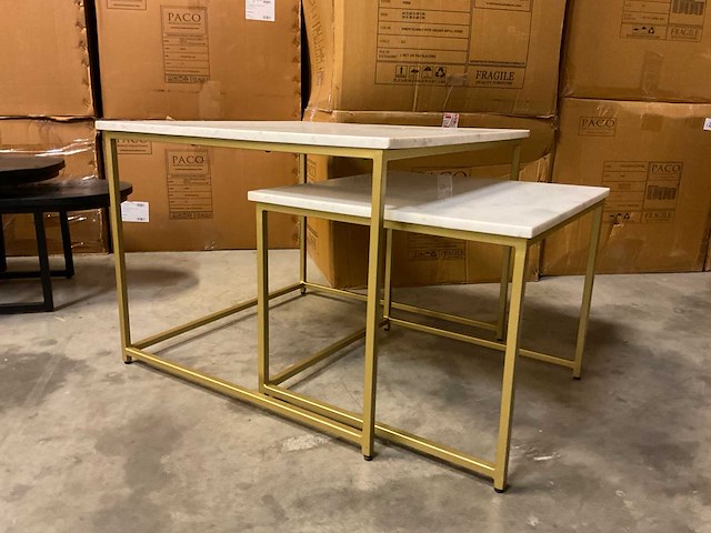 Cotton salontafelset van 2 (5x) - afbeelding 5 van  12