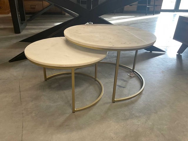 Cotton salontafelset van 2 - afbeelding 7 van  12