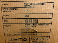 Cotton salontafelset van 2 - afbeelding 4 van  12