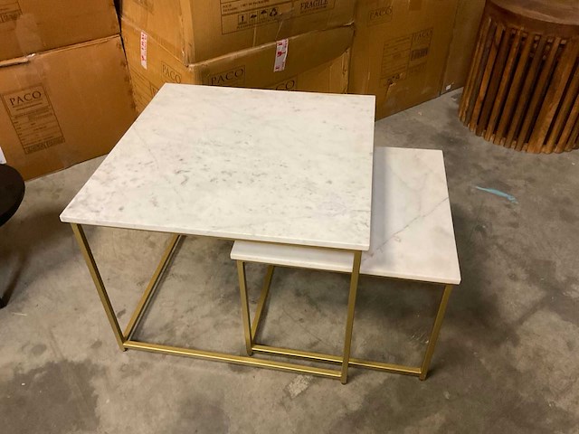 Cotton salontafelset van 2 - afbeelding 6 van  9