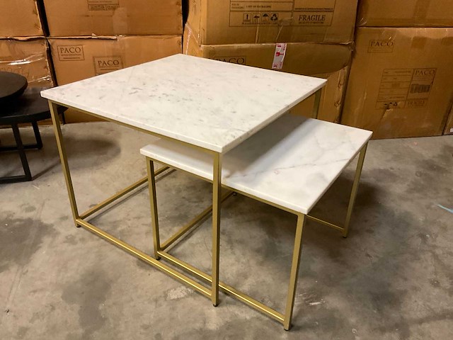 Cotton salontafelset van 2 - afbeelding 7 van  11