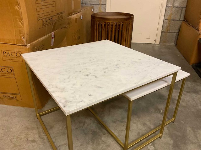 Cotton salontafelset van 2 - afbeelding 10 van  10