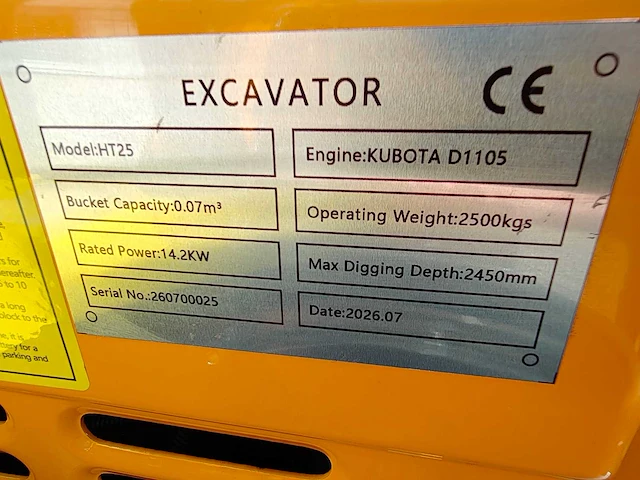 Cougar - 2026 - ht25 - kubota - minigraafmachine - afbeelding 3 van  39