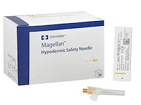 Covidien - magelan - hypodermic safety needle 25g - injectienaald (6000x) - afbeelding 1 van  7