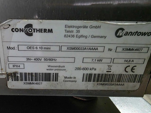 Covotherm - oes 6.10 mini - rvs combisteamer - afbeelding 8 van  9