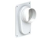 Cox geelen - coxhybrid mv / clv verloop 125mm - ventilatie aansluitplaat (10x) - afbeelding 1 van  4