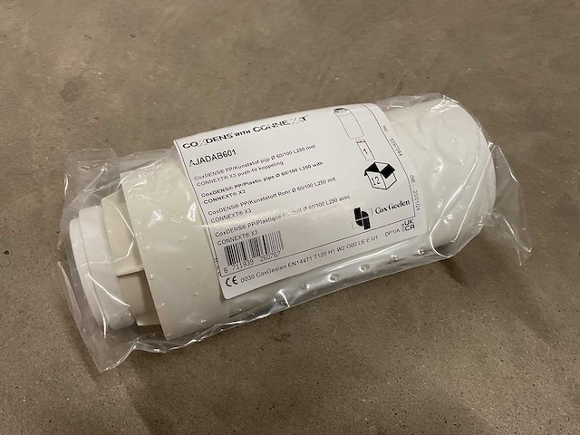 Cox geelen coxdens met connext 60/100 ajadab601 doos á 12 stuks pp/kunststof pijpen - afbeelding 1 van  4