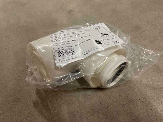 Cox geelen coxdens met connext 60/100 ajahab601 doos á 10 stuks pp/kunststof bochten (2x) - afbeelding 4 van  4