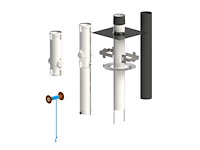 Cox geelen coxhybrid 130mm wbpeaa400 clv dakdoorvoer renovatieset - afbeelding 1 van  3