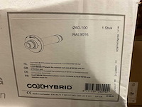 Cox geelen coxhybrid 60/100 brandwerende muurplaat met brandmanchet (2x) - afbeelding 3 van  4