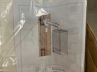 Cox geelen coxhybrid 60/100 brandwerende muurplaat met brandmanchet - afbeelding 2 van  4