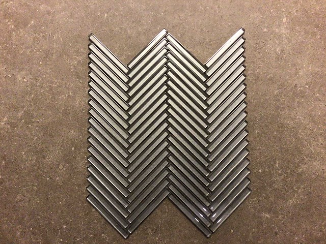 Cr plus hg glass grey glans mozaïektegel 28,5x30,5 cm 17,04 m² - afbeelding 2 van  4