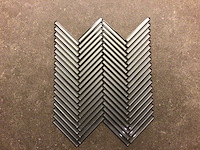 Cr plus hg glass grey glans mozaïektegel 28,5x30,5 cm 17,04 m² - afbeelding 2 van  4