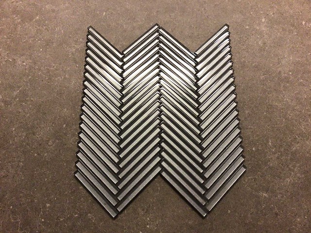 Cr plus hg glass grey glans mozaïektegel 28,5x30,5 cm 17,04 m² - afbeelding 5 van  5