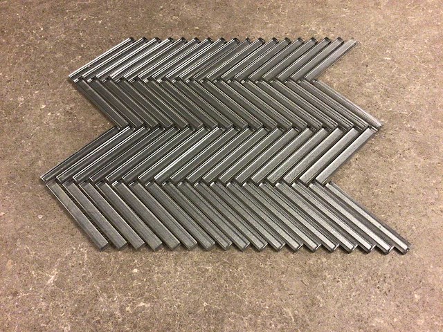 Cr plus hg glass grey glans mozaïektegel 28,5x30,5 cm 17,04 m² - afbeelding 4 van  5