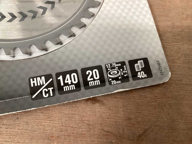 Craftomat zaagblad 140x20, 40 tanden (15x) - afbeelding 2 van  2