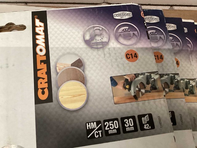 Craftomat zaagblad 250x30, 42 tanden (8x) - afbeelding 2 van  4