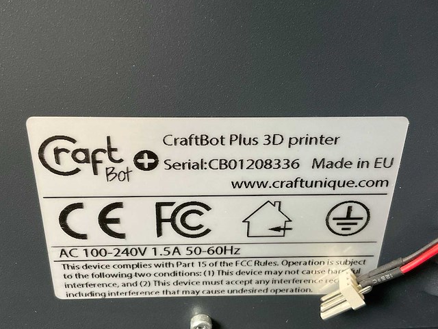 Craftunique craftbot plus 3d-printer - afbeelding 8 van  8