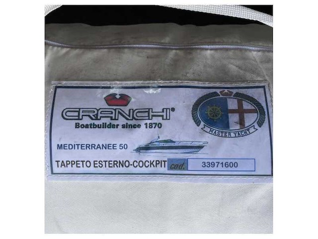 Cranchi mediterranee 50 cockpit carpet blue - 33971600 - afbeelding 2 van  4