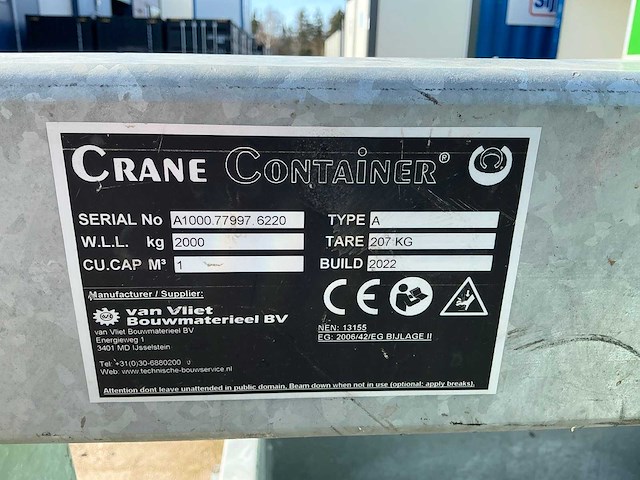 Crane container kraancontainer - afbeelding 5 van  5