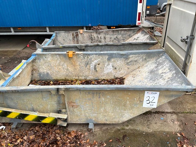Cranecontainer puin kantelbak (2x) - afbeelding 2 van  5