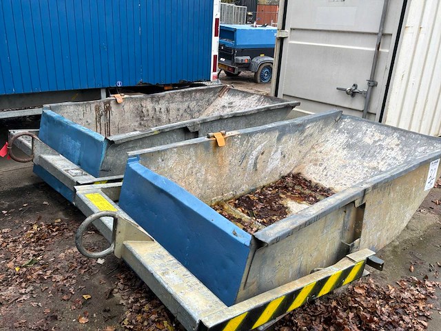 Cranecontainer puin kantelbak (2x) - afbeelding 3 van  5