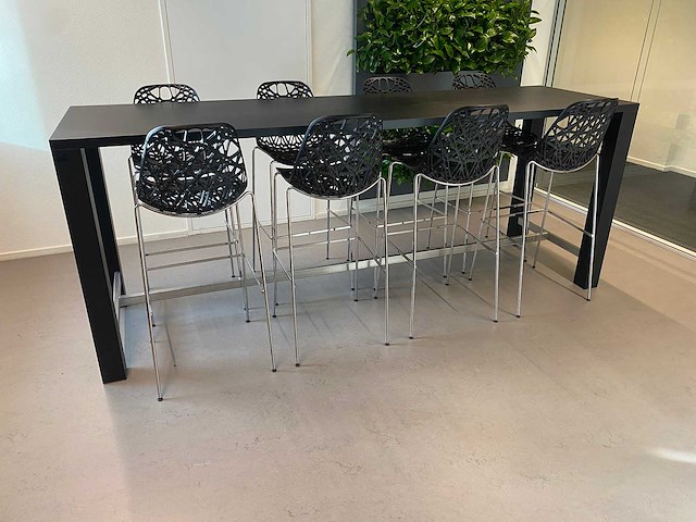 Crassevig - 8p design set op barhoogte 280x80 - ton haas - afbeelding 4 van  19