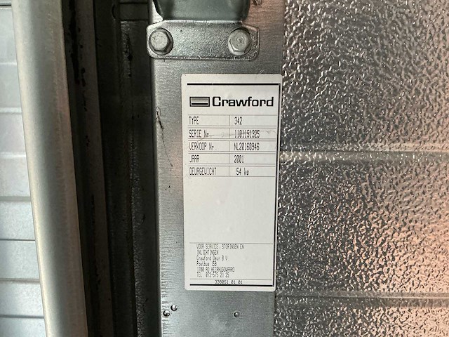 Crawford - 342 - garage deur - 2001 - afbeelding 5 van  6