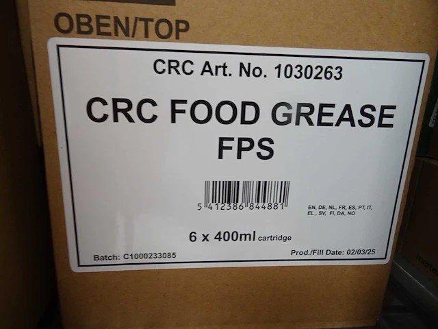 Crc - food grease - multifunctioneel vet voor voedingsindustrie 400ml (11x) - afbeelding 2 van  2