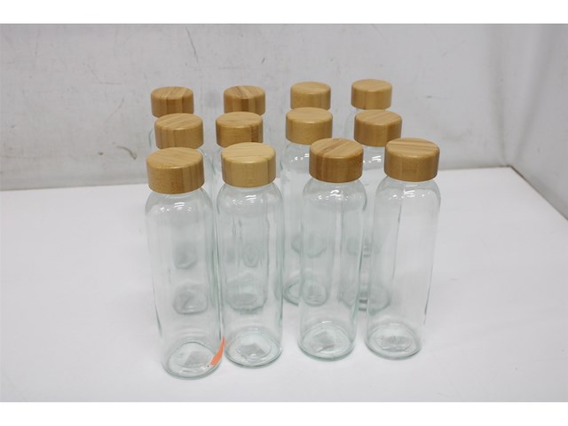 Creativ water bottle van glas in display - afbeelding 4 van  5