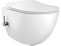 Creavit - wandcloset randloos met bidetkraan. zonder zitting.