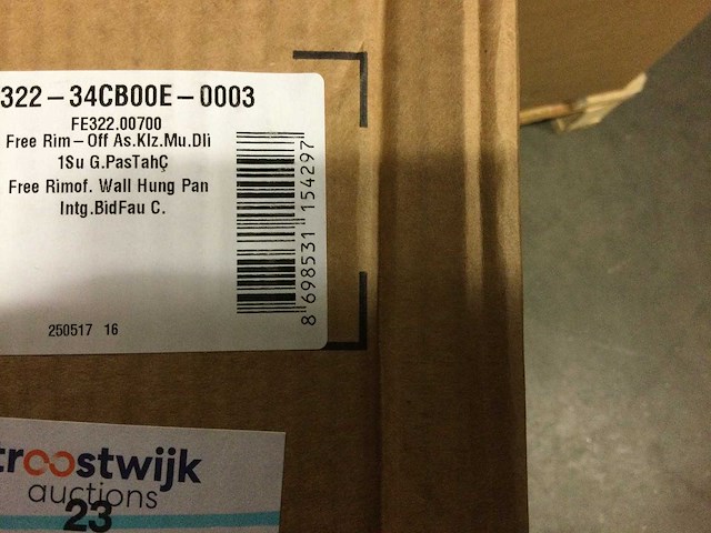 Creavit - wandcloset randloos met bidetkraan. zonder zitting. - afbeelding 3 van  4