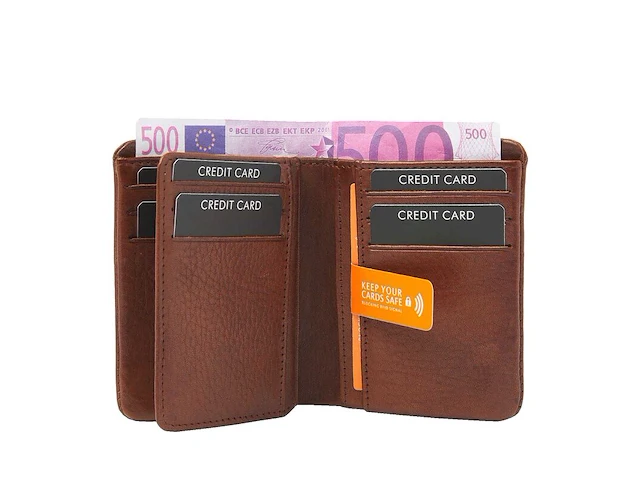 Creditcard-etui dr amsterdam, brown - afbeelding 3 van  5