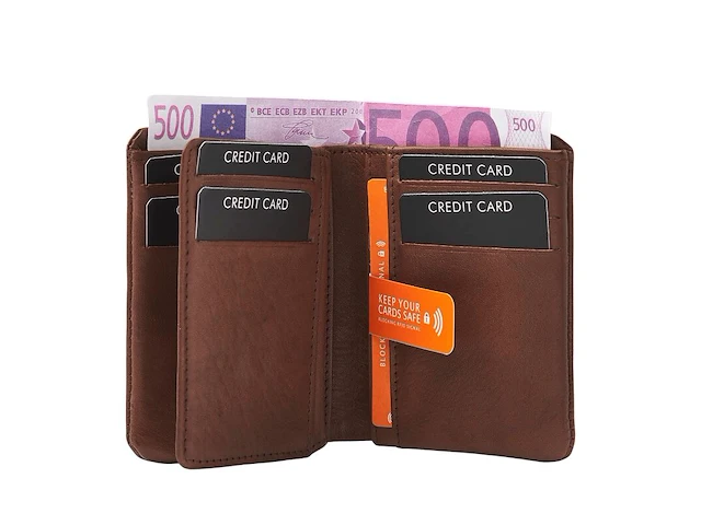Creditcard-etui dr amsterdam, chestnut - afbeelding 4 van  5