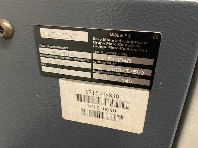 Creemers sgc550-300k b10 silenced zuigercompressor - afbeelding 5 van  10
