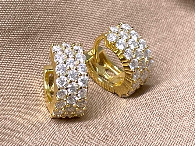 Creolen briljanten hoge kwaliteit - afbeelding 1 van  7