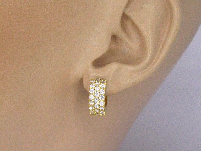 Creolen briljanten hoge kwaliteit - afbeelding 2 van  7