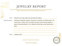 Creolen briljanten hoge kwaliteit - afbeelding 3 van  7