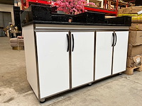 Crêpe toonbank met onderkast en marmeren werkblad - afbeelding 2 van  9