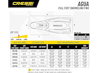 Cressi agua zwemvliezen voor het snorkelen - afbeelding 6 van  6