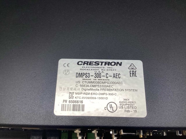Crestron - dmps3-300-c-aec - versterker - afbeelding 7 van  7