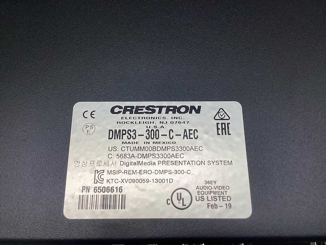 Crestron - dmps3-300-c-aec - versterker - afbeelding 7 van  7